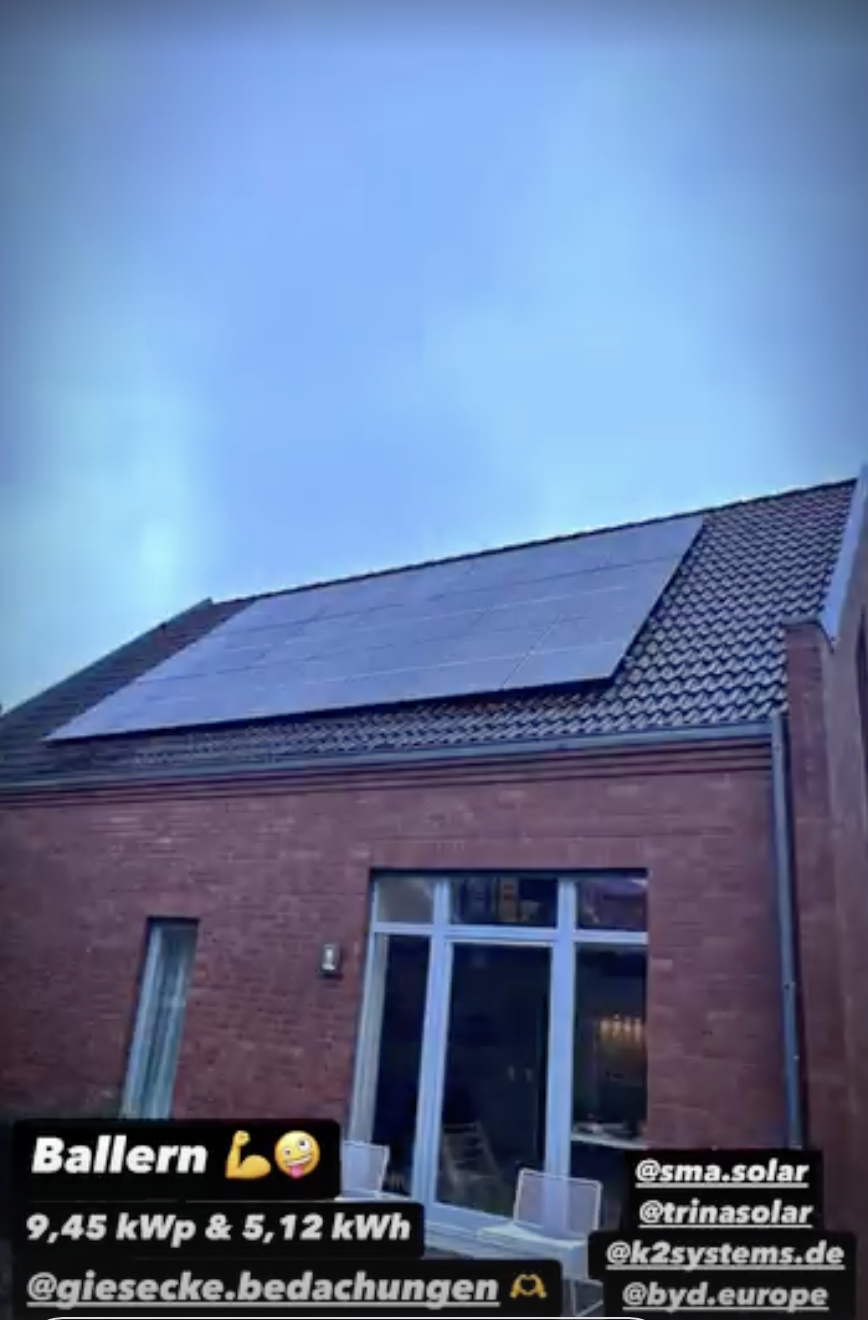 9,45 kWp & 5,12 kWh
